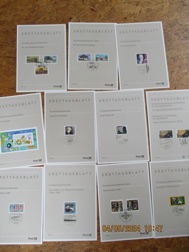 Bund ersttagsblätter 1995 - ersttagsblätter, 4