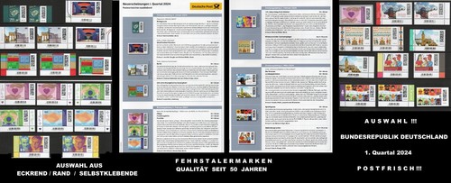 Bund 2024 briefmarken - bund, -briefmarken