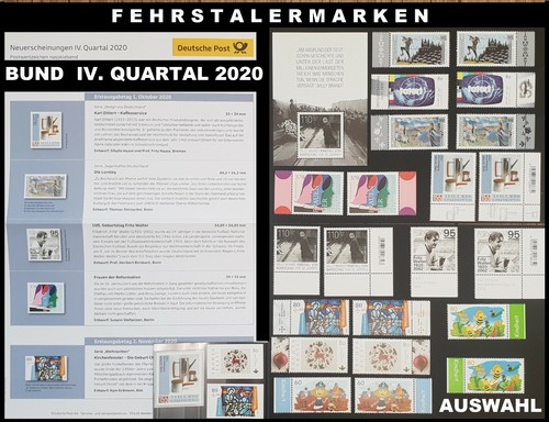 Bund 2020 briefmarken - 2020,