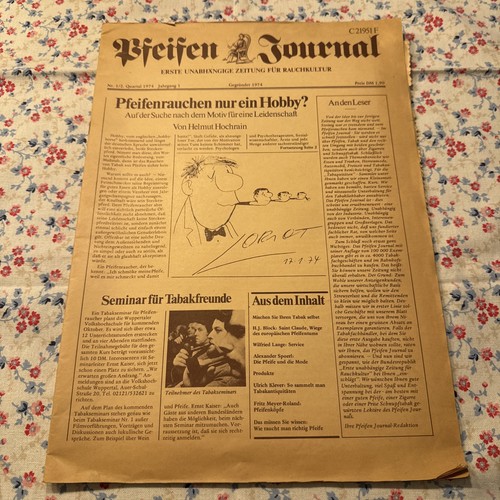 Zeitschrift pfeifenjournal - zeitschrift:,